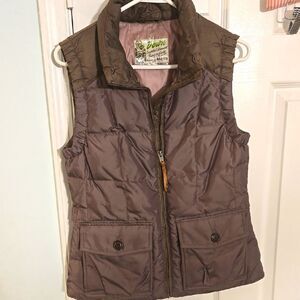 Eddie Bauer Olive Green Puffer Vest